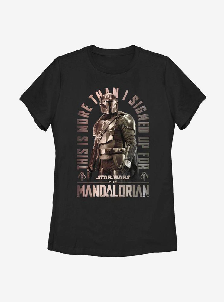 Star Wars The Mandalorian Signed Up Womens T-Shirt