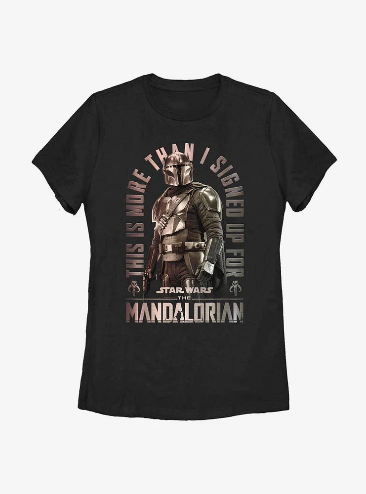 Star Wars The Mandalorian Signed Up Womens T-Shirt