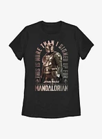 Star Wars The Mandalorian Signed Up Womens T-Shirt
