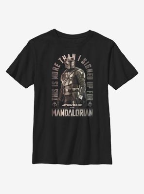 Star Wars The Mandalorian Signed Up Youth T-Shirt