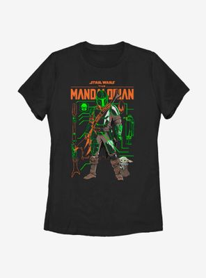 Star Wars The Mandalorian Schemed Up Womens T-Shirt