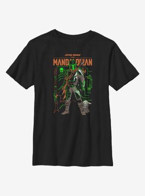 Star Wars The Mandalorian Schemed Up Youth T-Shirt