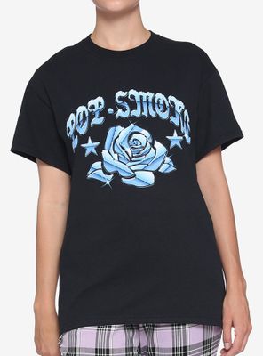 Pop Smoke Chrome Flower Oversized Girls T-Shirt