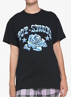 Pop Smoke Chrome Flower Oversized Girls T-Shirt