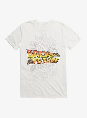 Back To The Future Kaleidoscpoe Logo T-Shirt