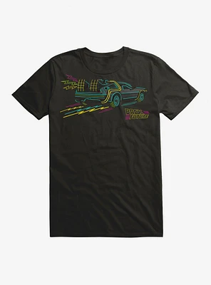 Back To The Future Neon DeLorean Go T-Shirt
