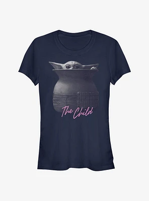 Star Wars The Mandalorian Child Peaking Girls T-Shirt