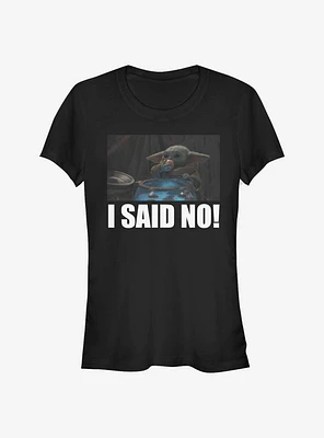 Star Wars The Mandalorian Child I Said No! Girls T-Shirt