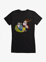 Wild Thornberrys Leaf Sledding Girls T-Shirt