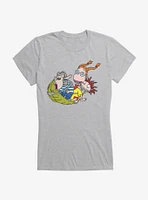 Wild Thornberrys Leaf Sledding Girls T-Shirt