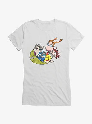 Wild Thornberrys Leaf Sledding Girls T-Shirt