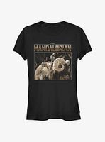 Star Wars The Mandalorian Bantha Ride Girls T-Shirt