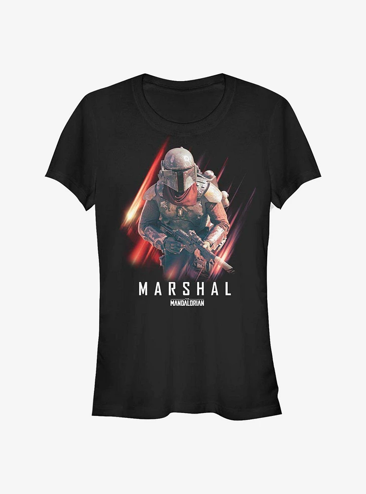 Star Wars The Mandalorian Marshal Action Girls T-Shirt
