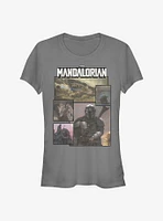Star Wars The Mandalorian Panels Girls T-Shirt