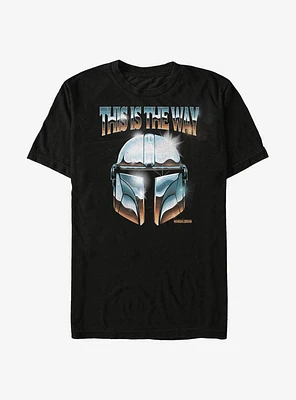 Star Wars The Mandalorian Chrome Helmet T-Shirt