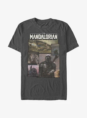 Star Wars The Mandalorian Panels T-Shirt