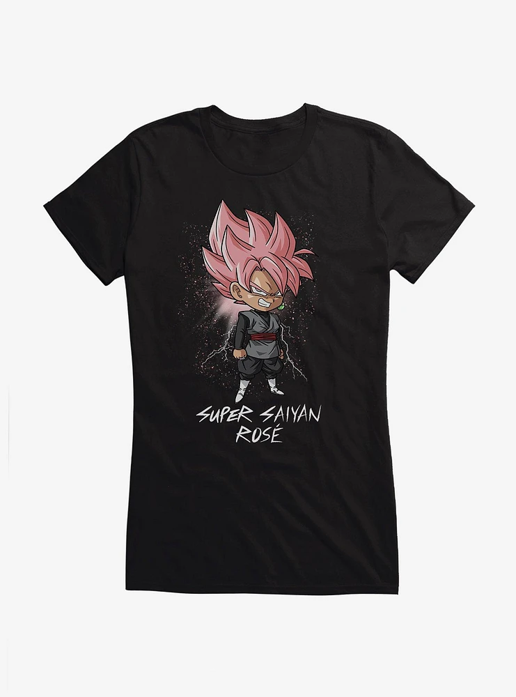 Dragon Ball Super Saiyan Ros?oku Black Chibi Girls T-Shirt