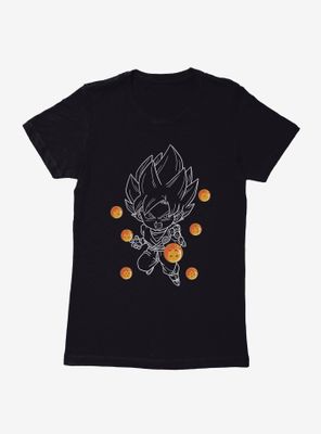Dragon Ball Super Chibi Goku Saiyan Womens T-Shirt
