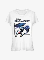 Disney Epic Mickey Paintbrush Splatter Girls T-Shirt