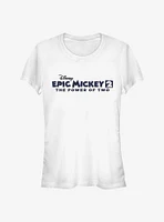 Disney Epic Mickey Power Of Two Logo Girls T-Shirt