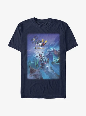 Disney Epic Mickey Flying By Poster T-Shirt