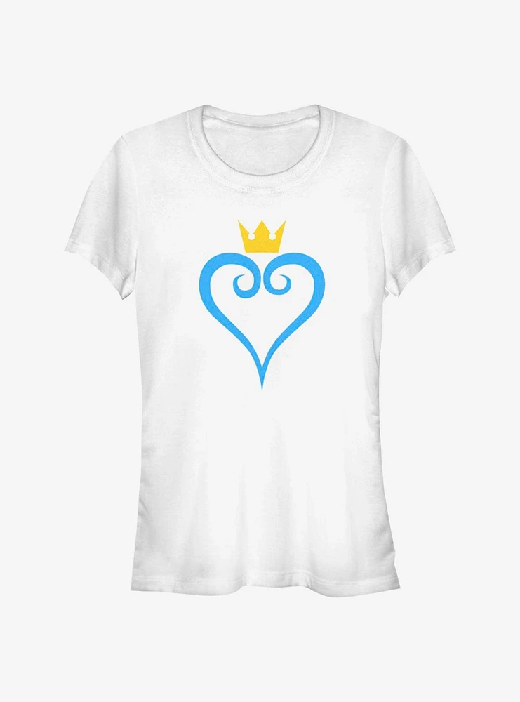 Disney Kingdom Hearts Heart And Crown Girls T-Shirt
