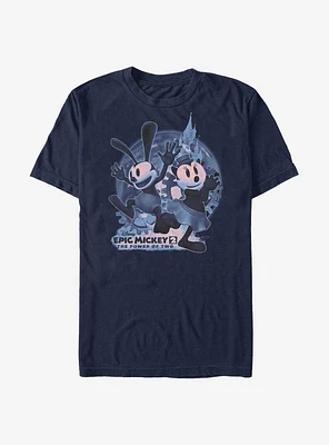 Disney Epic Mickey Oswald And Ortensia Moon T-Shirt
