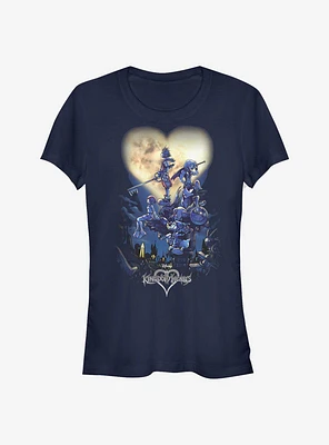 Disney Kingdom Hearts Poster Logo Girls T-Shirt