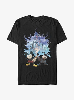 Disney Epic Mickey Splash Poster Cutout T-Shirt