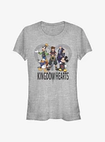 Disney Kingdom Hearts Heart Background Girls T-Shirt