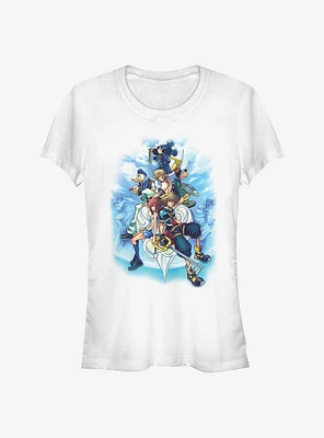 Disney Kingdom Hearts Sky Group Girls T-Shirt