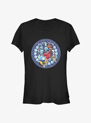 Disney Kingdom Hearts Stained Glass Sora Girls T-Shirt