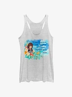 Disney Kingdom Hearts Kairi Floral Girls Tank