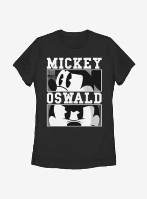 Disney Epic Mickey Oswald GrayscaleWomens T-Shirt