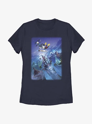 Disney Epic Mickey Castle Flight Womens T-Shirt