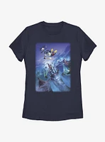 Disney Epic Mickey Castle Flight Womens T-Shirt