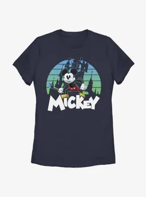 Disney Epic Mickey Retro Sunset Womens T-Shirt