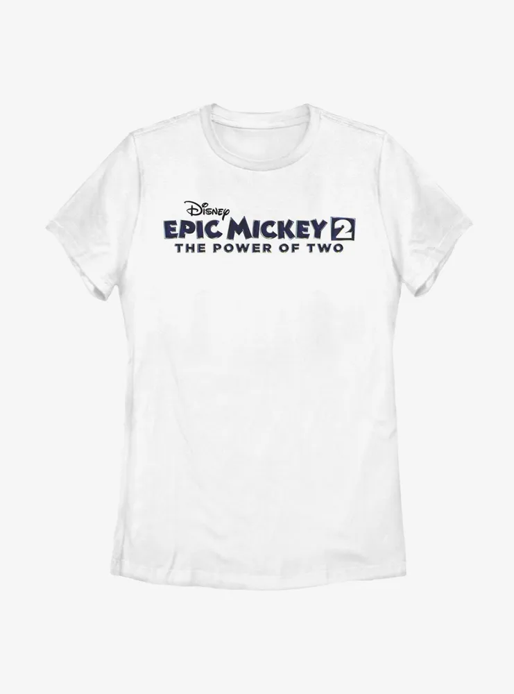 Disney Epic Mickey Power Of Two Logo Womens T-Shirt