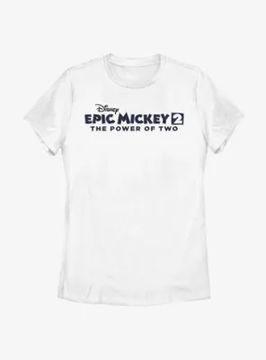 Disney Epic Mickey Power Of Two Logo Womens T-Shirt