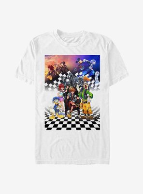 Disney Kingdom Hearts Group Checkers T-Shirt