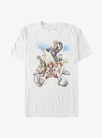 Disney Kingdom Hearts Group The Clouds T-Shirt