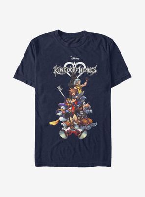 Disney Kingdom Hearts Group With Logo T-Shirt
