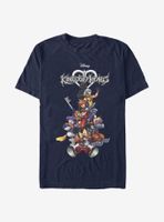 Disney Kingdom Hearts Group With Logo T-Shirt