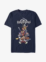 Disney Kingdom Hearts Group With Logo T-Shirt