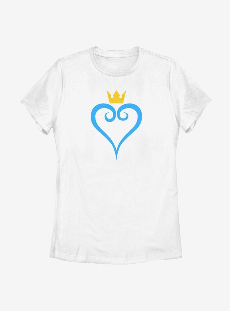 Disney Kingdom Hearts Heart And Crown Womens T-Shirt