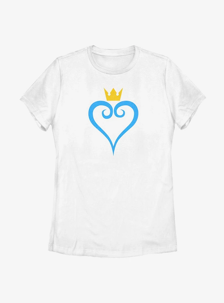 Disney Kingdom Hearts Heart And Crown Womens T-Shirt