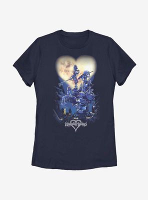 Disney Kingdom Hearts Poster Logo Womens T-Shirt