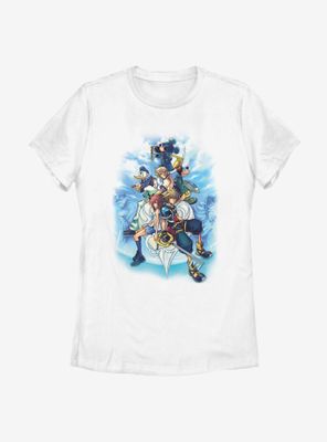 Disney Kingdom Hearts Sky Group Womens T-Shirt