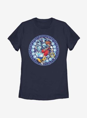 Disney Kingdom Hearts Stained Glass Sora Womens T-Shirt