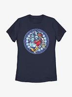 Disney Kingdom Hearts Stained Glass Sora Womens T-Shirt
